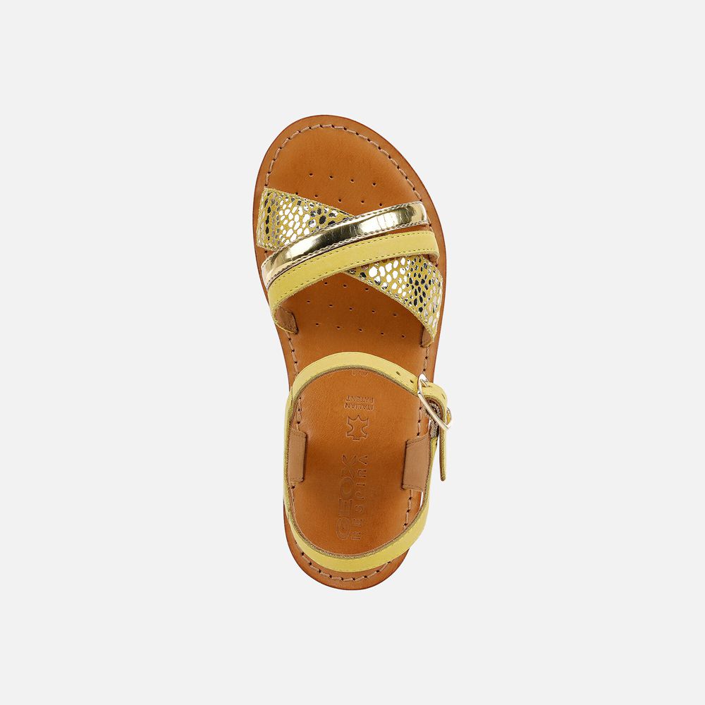 Sandales Geox Eolie - Jaune - Fille 347516-IEJ